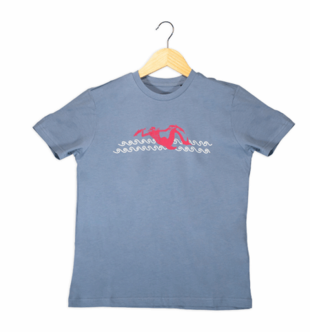 T-shirt bimbo blu con Hydra, Taglia 12/14