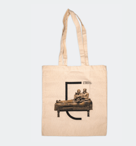 Tote bag natural "Sarcofago degli Sposi"