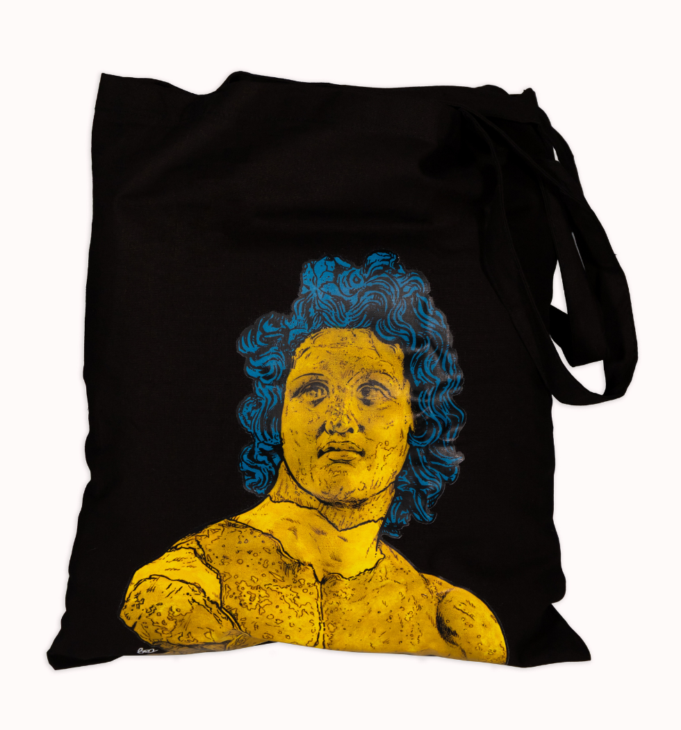 Tote bag nera "Apollo dello Scasato"