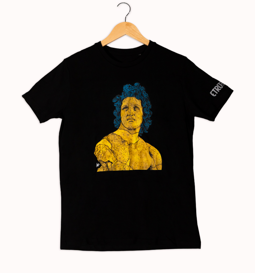 T-shirt nera "Apollo dello Scasato", Taglia M